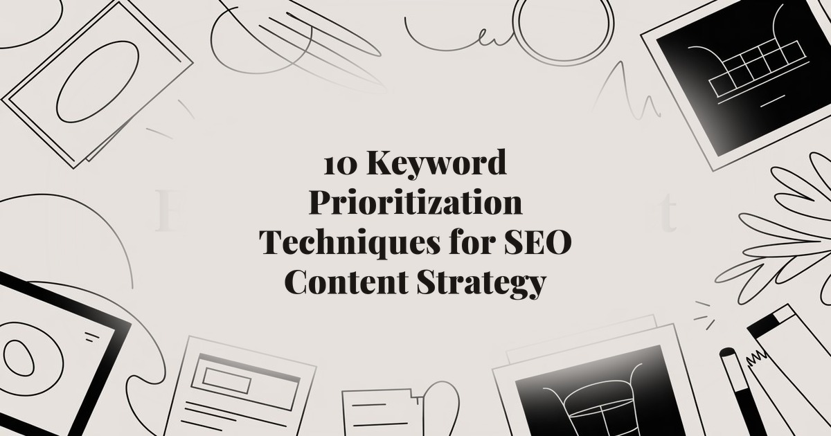 10 Keyword Prioritization Techniques for SEO Content Strategy