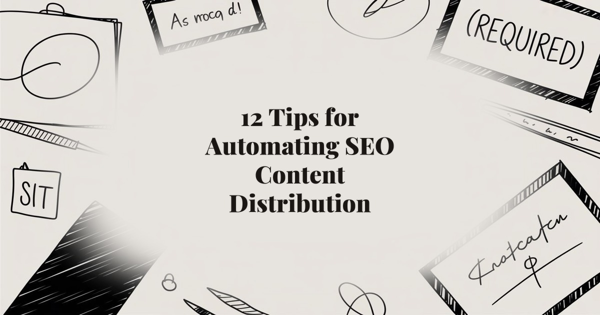 12 Tips for Automating SEO Content Distribution