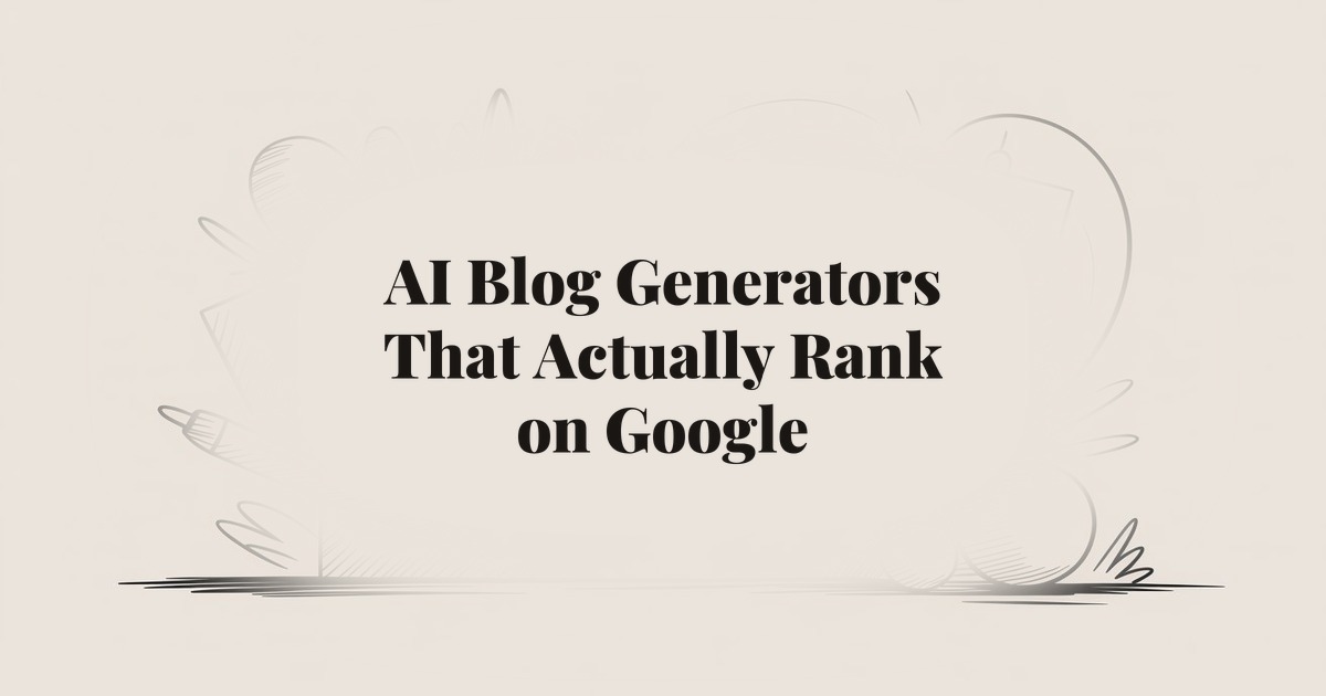AI Blog Generators That Actually Rank on Google: What Works