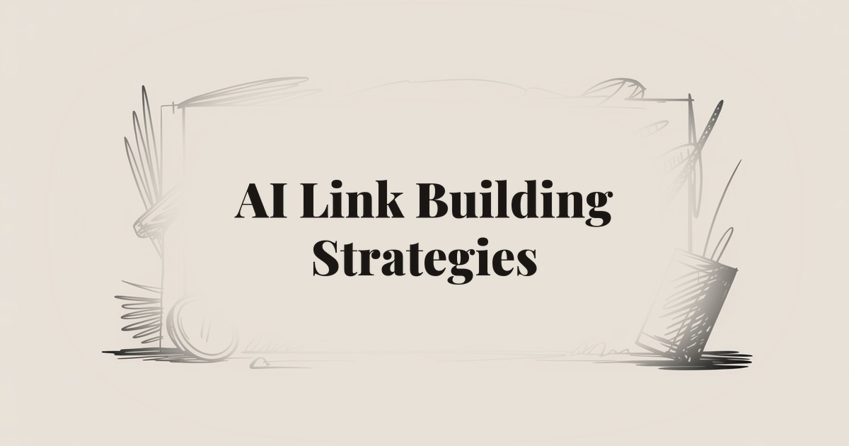 AI Link Building Strategies: A Practical Playbook for SEO Teams