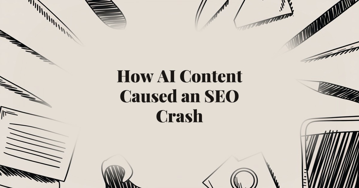 How AI Content Caused an SEO Crash: 7 Steps to Recover