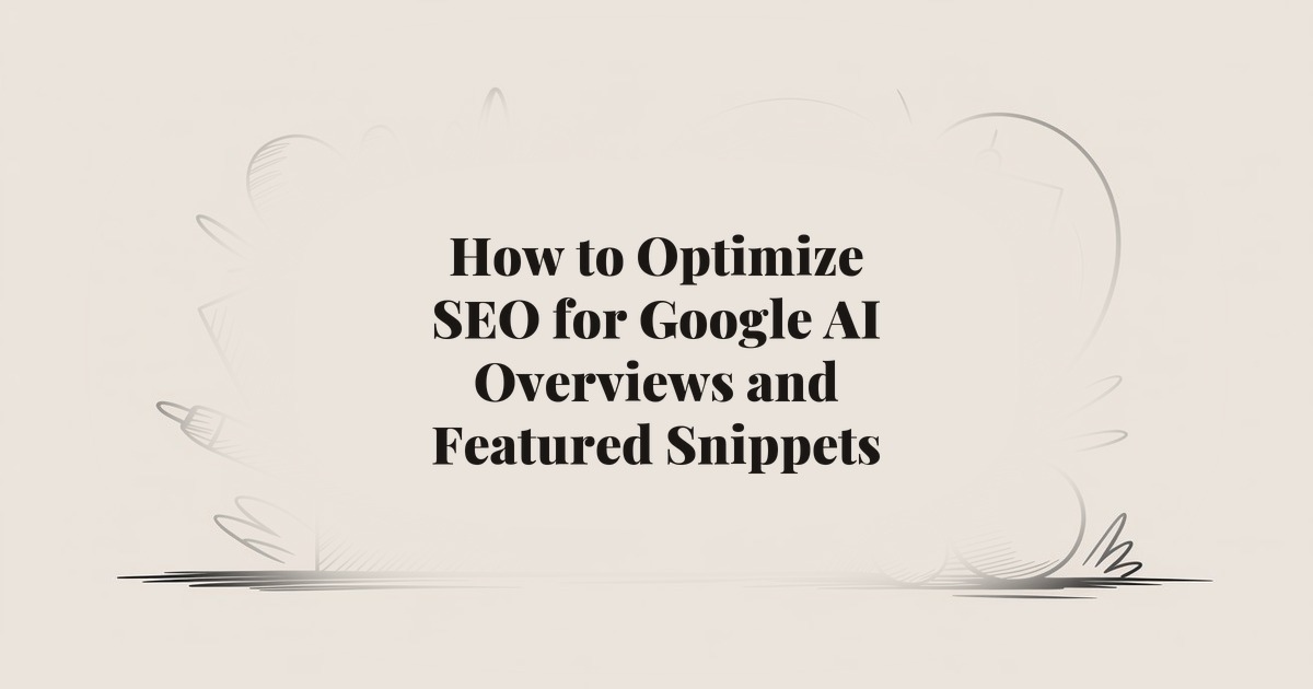 How to Optimize SEO for Google AI Overviews and Featured Snippets
