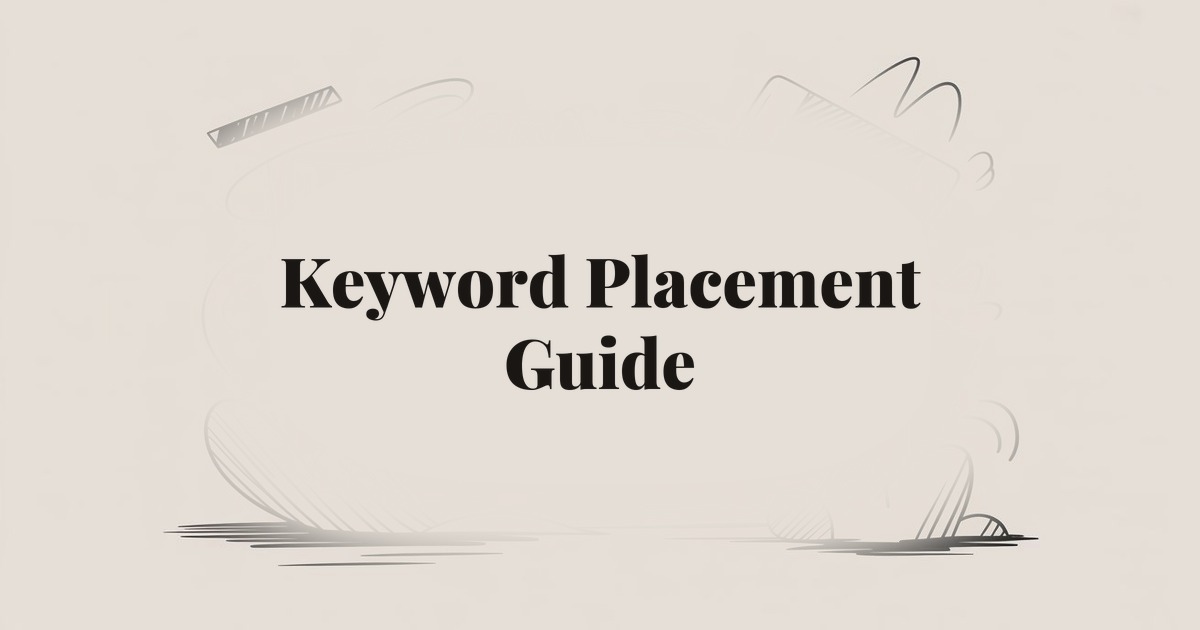 Keyword Placement Guide: SEO Best Practices for Where to Put Your Keywords