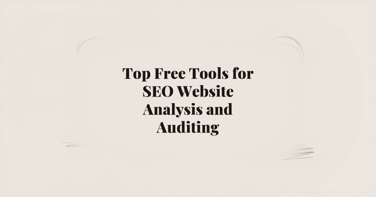 Top Free Tools for SEO Website Analysis and Auditing