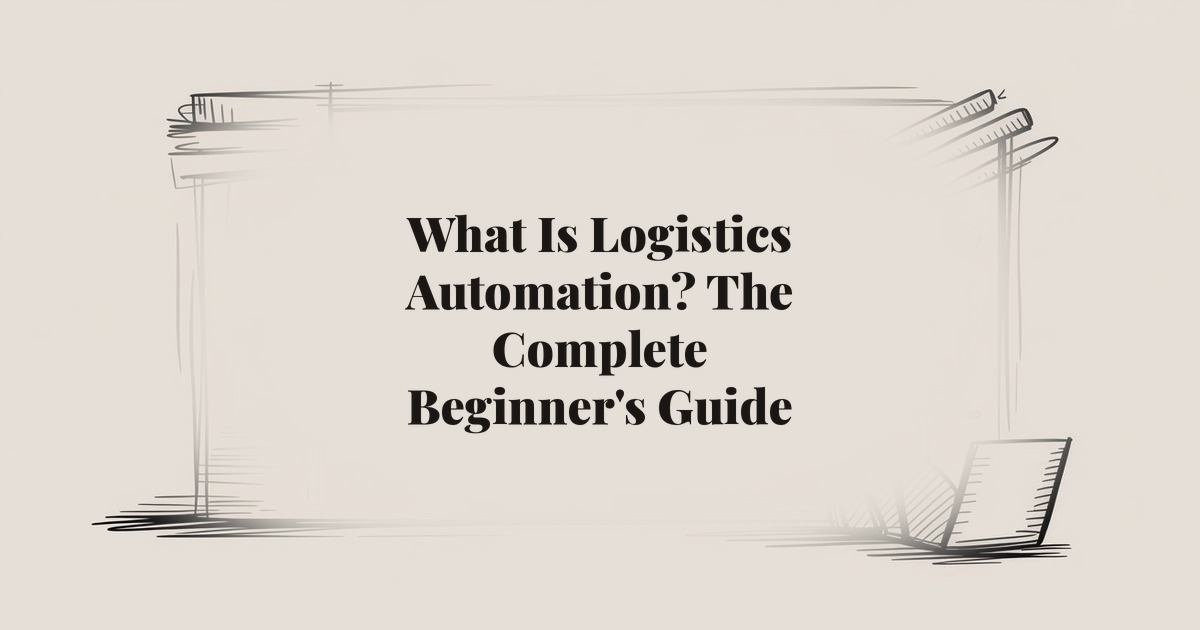 What Is Logistics Automation? The Complete Beginner's Guide