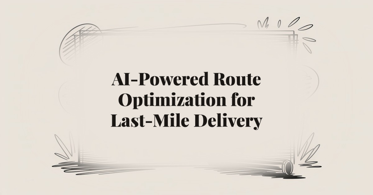AI-Powered Route Optimization for Last-Mile Delivery: Complete Setup Guide